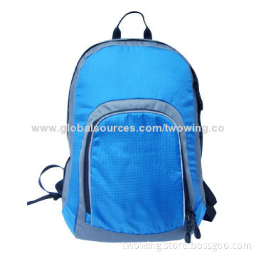 Hiking backpack, 210D ripstop fabric, adjustable shoulder strap, one main compartment